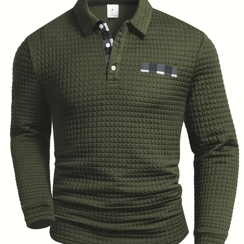 Cămașă polo cu nervuri