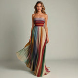 FLORA - Rochie fără mâneci colorată