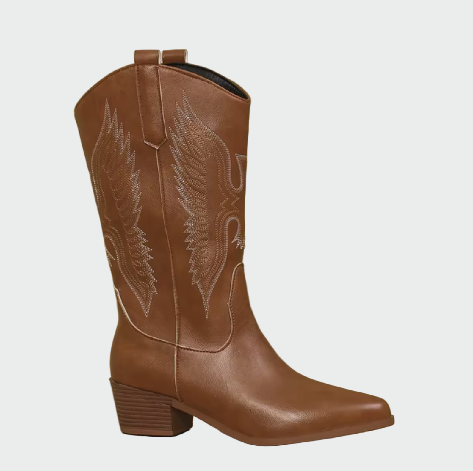 Botine cowboy occidentale din piele