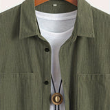 Casaco de bombazina casual