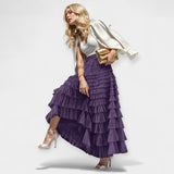 Fusta Elegantă cu Detaliu Decorativ din Tule