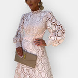 Rochie Romantică cu Detalii din Dantelă