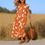 Magda| Rochie fluidă cu decolteu în V