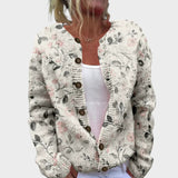 Margarida - Cardigan Floral de Toamnă