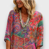 Kaftan cu Design Bohemian și Croială Relaxată
