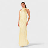 Martina - Rochie cu fundă din satin