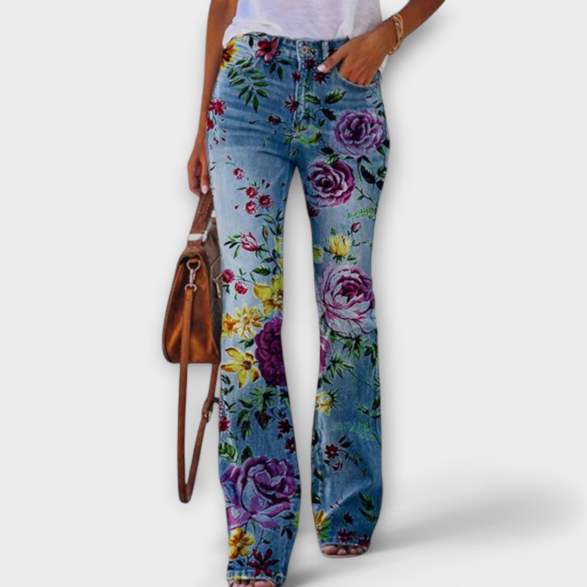Pantaloni Florali