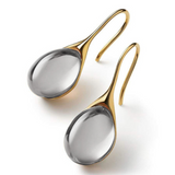 CristalLux Cercei Picătură Aur Argint - Eleganță Strălucitoare