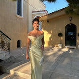 Bárbara | Rochie Maxi din Satin fără spate