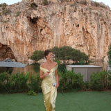 Bárbara | Rochie Maxi din Satin fără spate