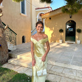 Bárbara | Rochie Maxi din Satin fără spate