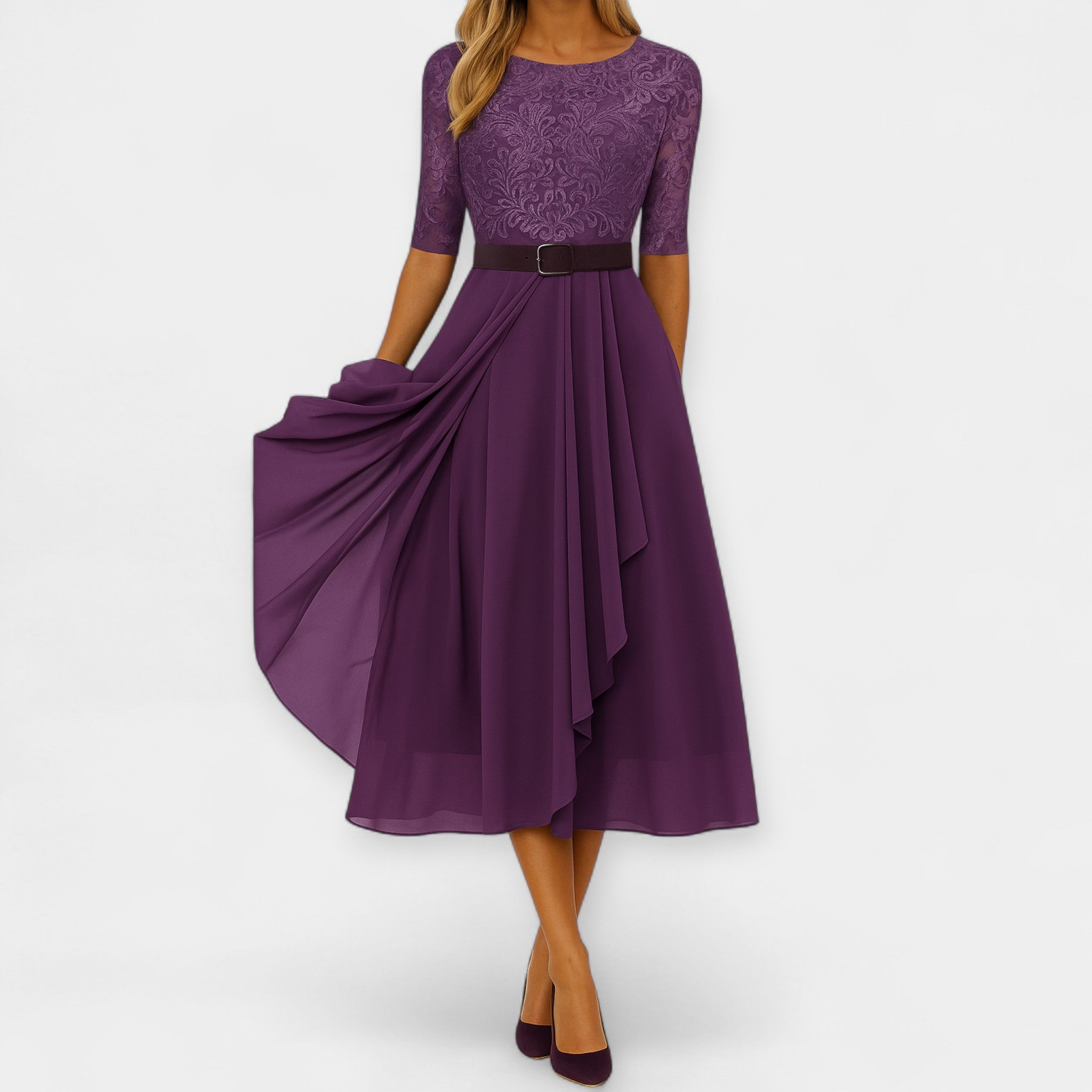 Rochie Midi Elegantă