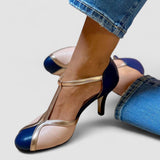 Alessia™ | Pantofi cu toc colorati și confortabili, cu vârf rotund