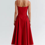 Odette Élégance | Rochie midi cu corset structurat