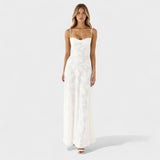 Verona - Rochie maxi din dantelă florală