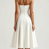 Odette Élégance | Rochie midi cu corset structurat