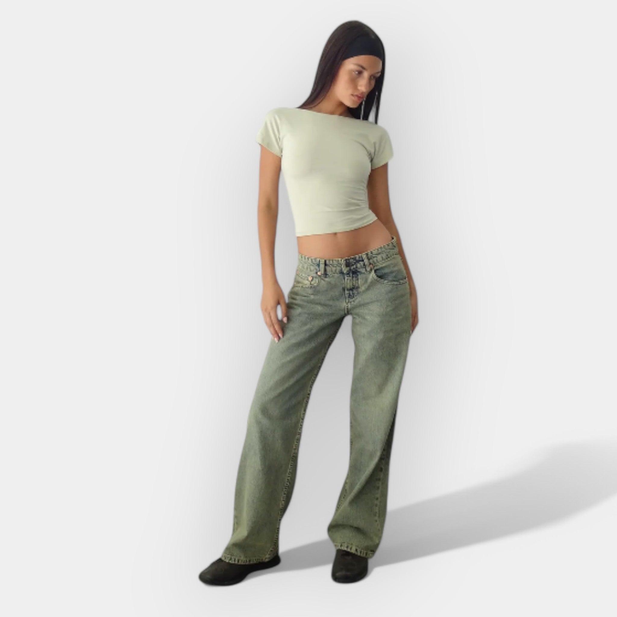 Jeans cu Talie Mică