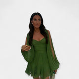 Rochie Romantică cu Mâneci Scurte pentru Orice Ocazie