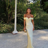 Bárbara | Rochie Maxi din Satin fără spate