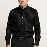 Cămașă elegantă din bumbac cu dungi