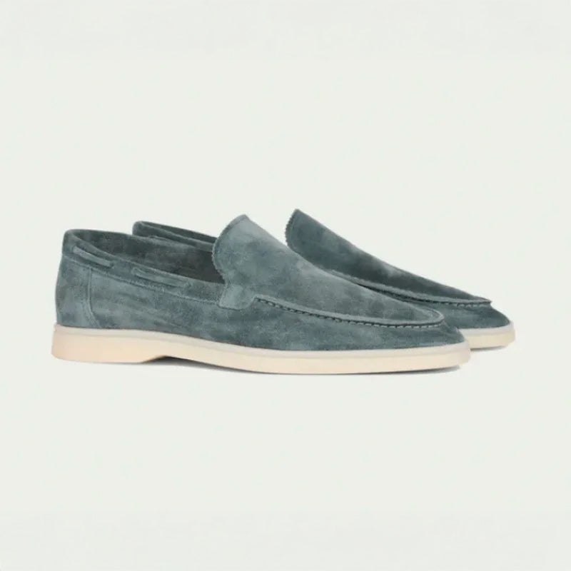 Mocasini din suede premium