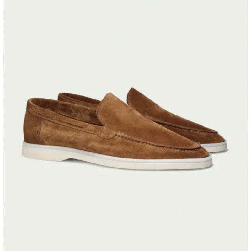 Mocasini din suede premium