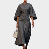 Rochie Minimalistă Chic cu Curea și Mâneci Largi