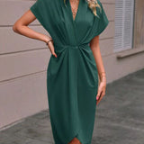 Kaye | Rochie Midi Envelope Elegantă