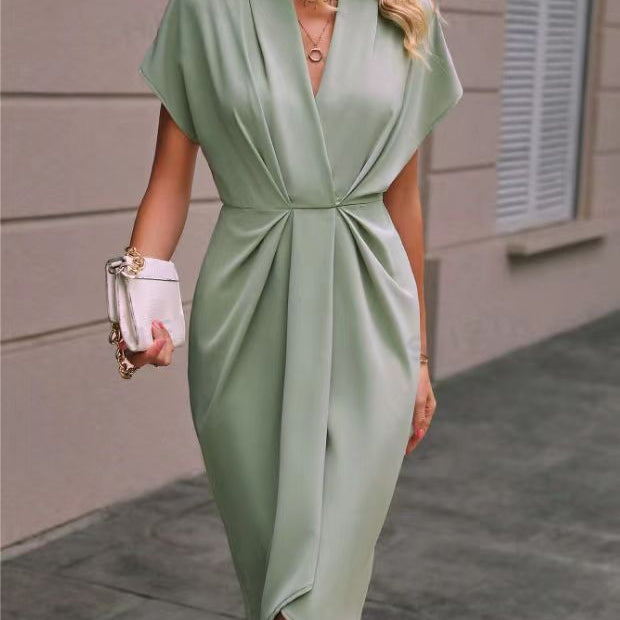 Kaye | Rochie Midi Envelope Elegantă