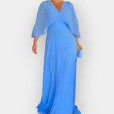 Rochie Elegantă Plisată cu Linie Stilată