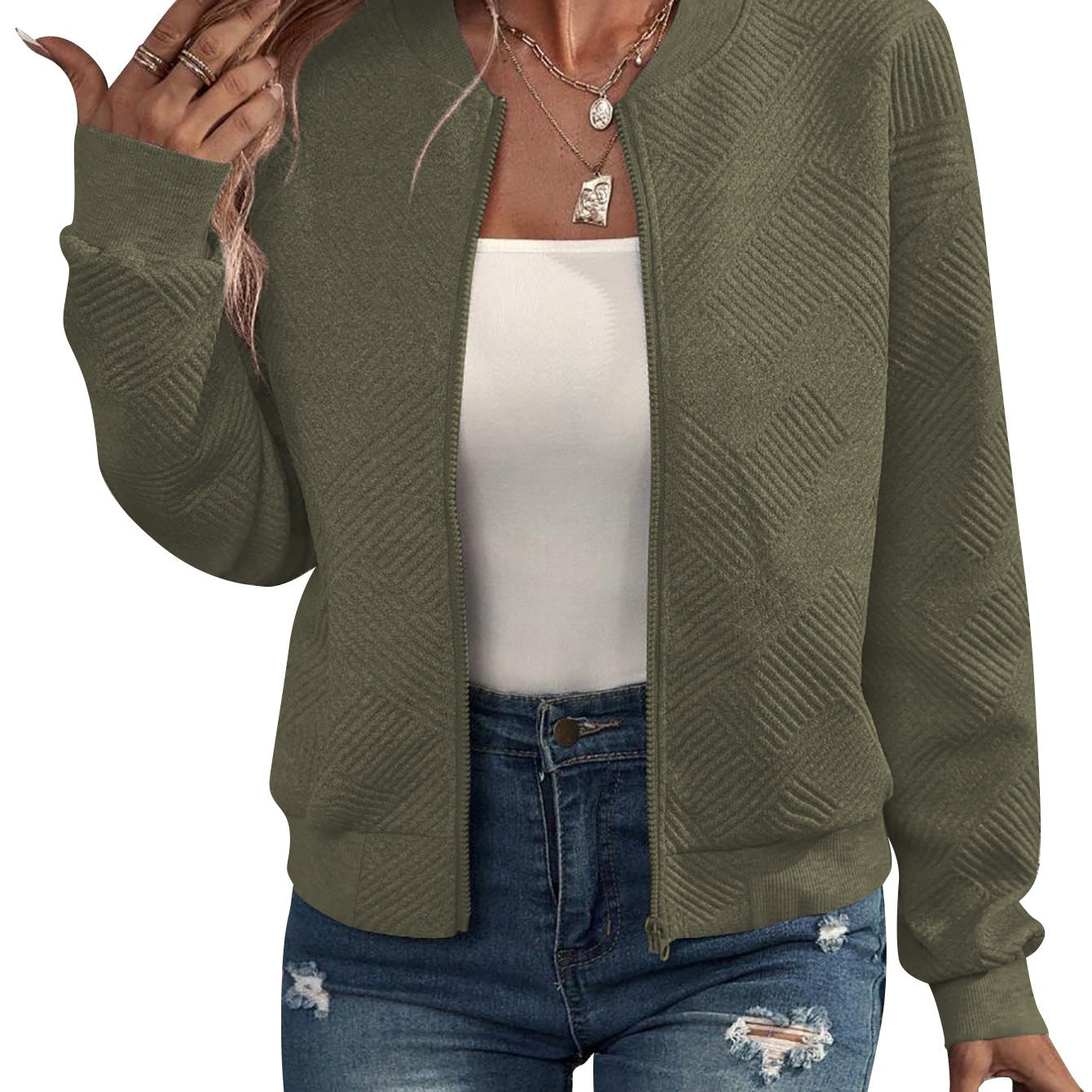 Dora – Jachetă bomber structurată cu închidere