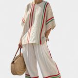 Beatriz | Set Mediteranean Daisy In Lino Bambus Dungi