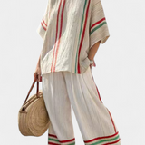 Beatriz | Set Mediteranean Daisy In Lino Bambus Dungi