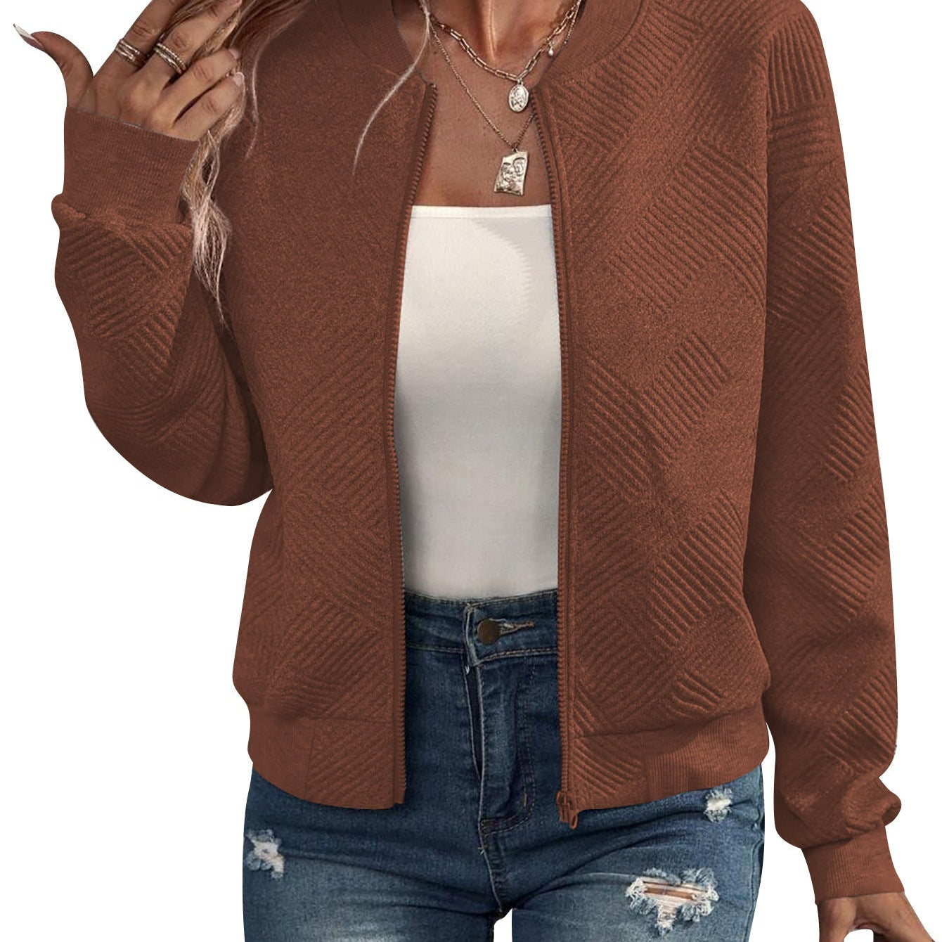 Dora – Jachetă bomber structurată cu închidere