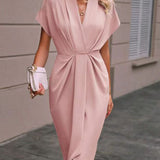 Kaye | Rochie Midi Envelope Elegantă