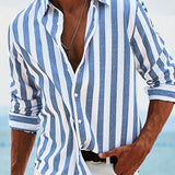 Cămașă elegantă cu dungi