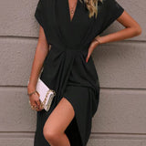 Kaye | Rochie Midi Envelope Elegantă