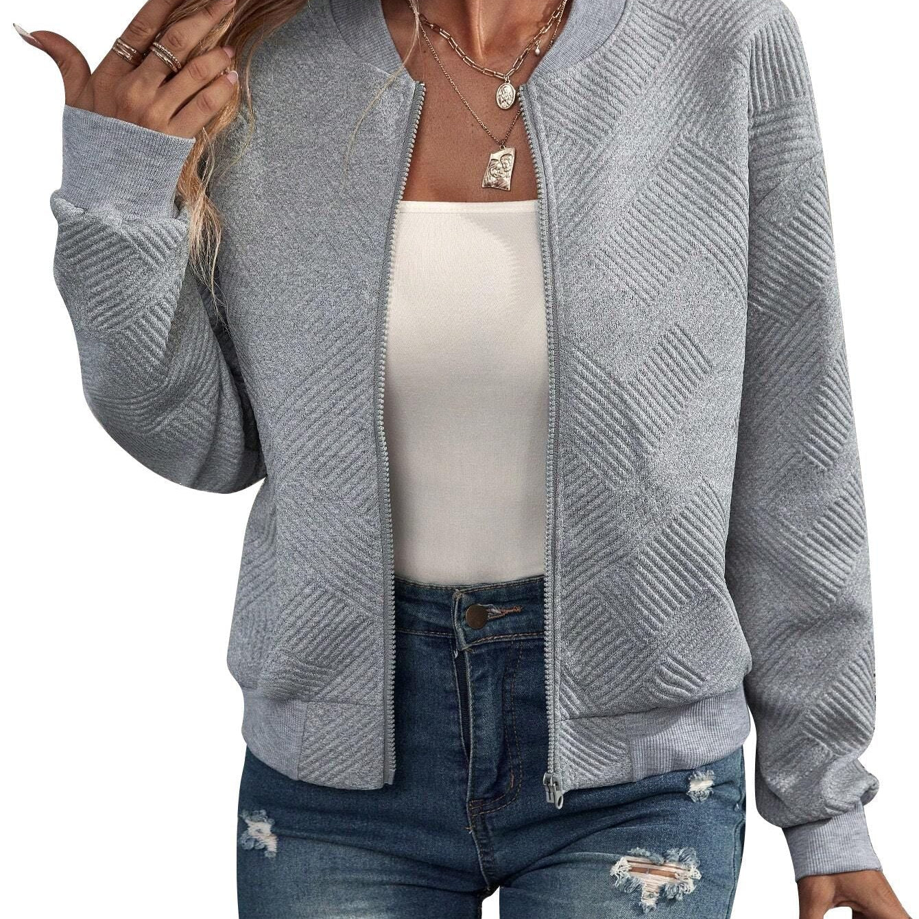 Dora – Jachetă bomber structurată cu închidere