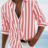 Cămașă elegantă cu dungi