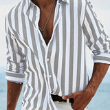Cămașă elegantă cu dungi