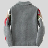 Palton din lână jacquard