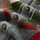 Palton din lână jacquard