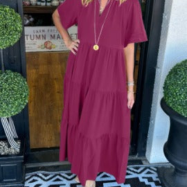 Carlota | Rochie Maxi cu Mișcare