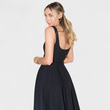 Maribel - Rochie Midi cu decolteu pătrat