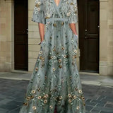 Romi - Rochie maxi florală elegantă