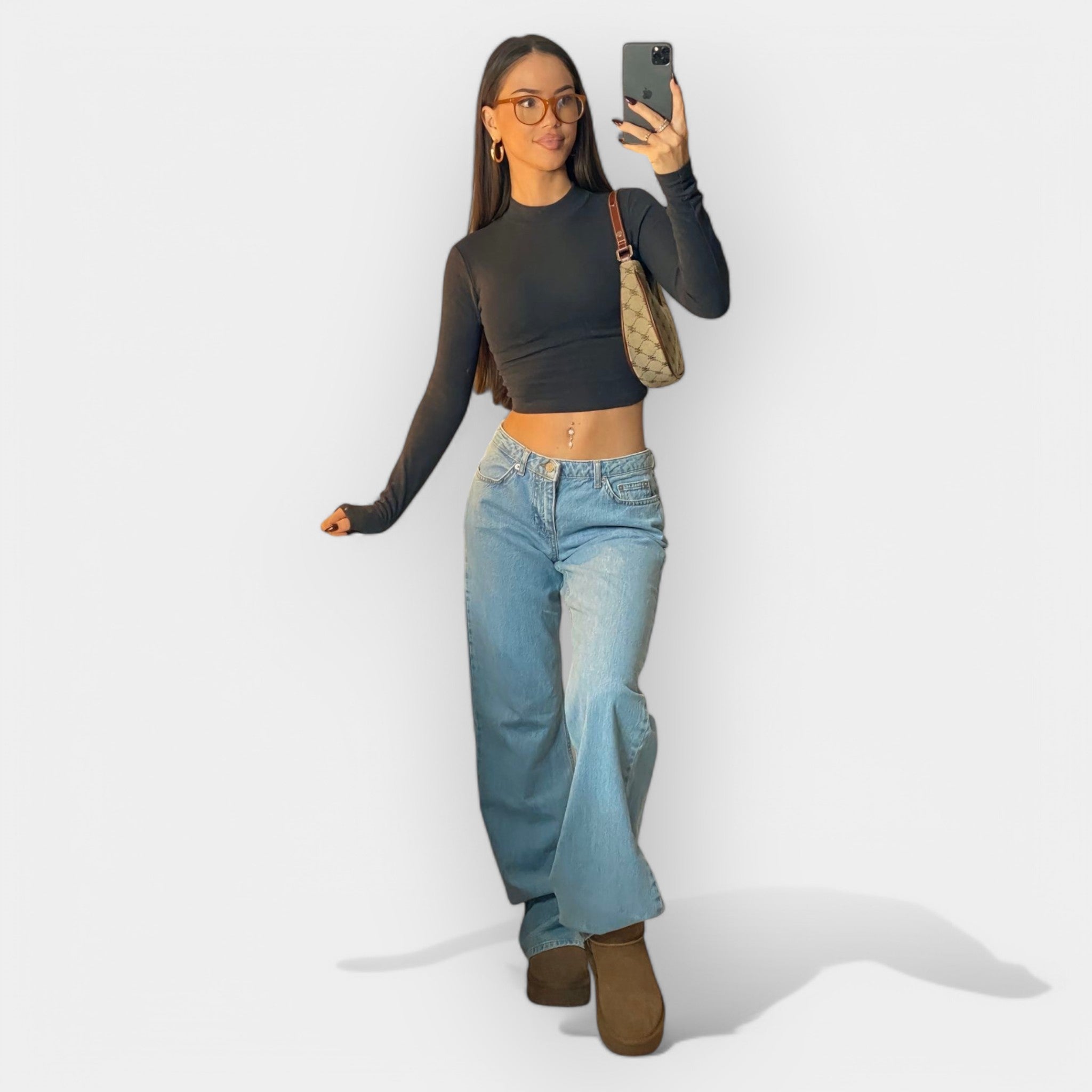 Jeans cu Talie Mică