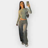 Jeans cu Talie Mică