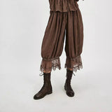 Pantaloni Boho cu Dantelă