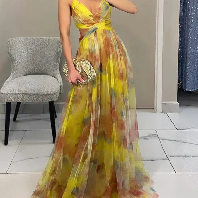 Madeline | Rochie Lungă Florală pentru o Eleganță Fără Efort