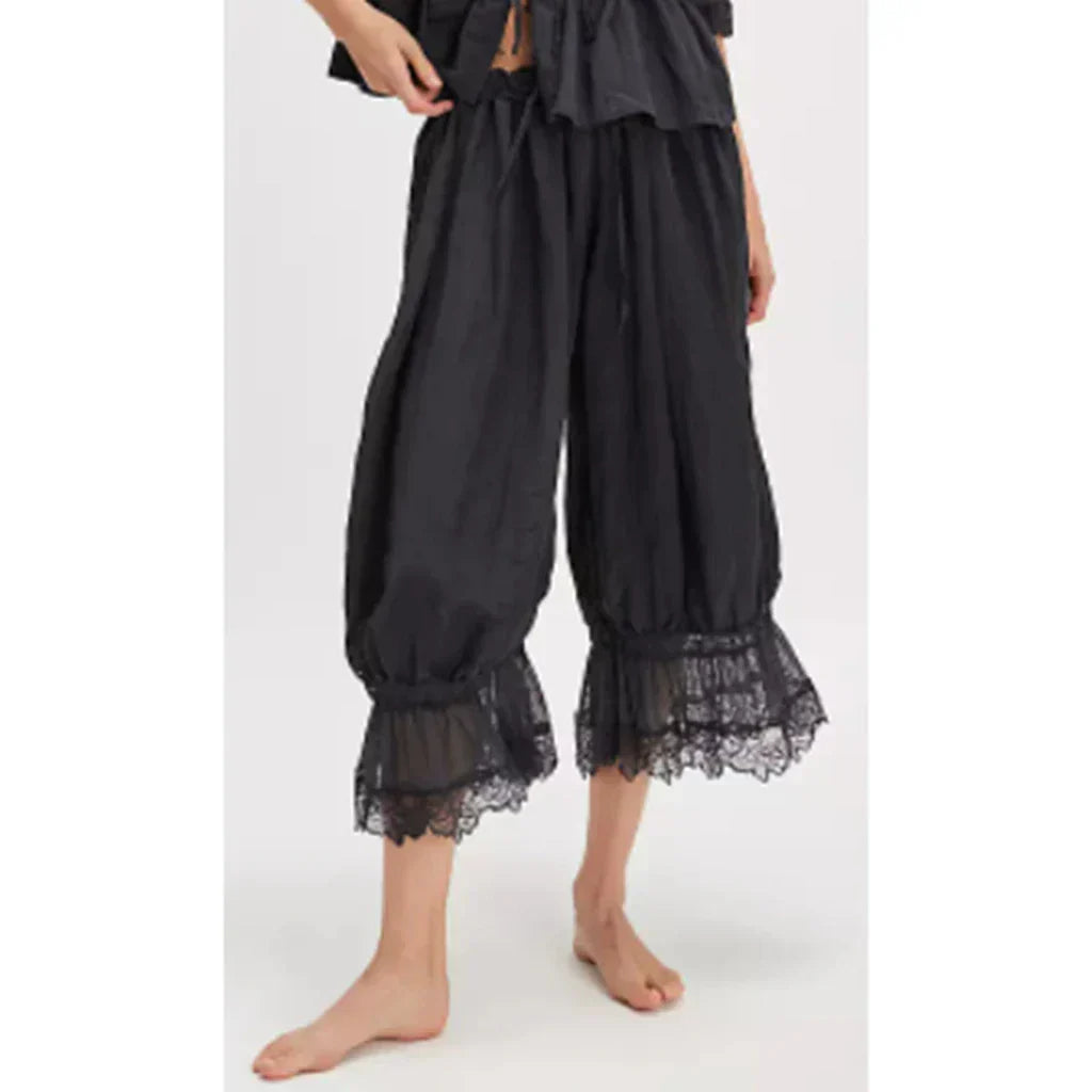 Pantaloni Boho cu Dantelă